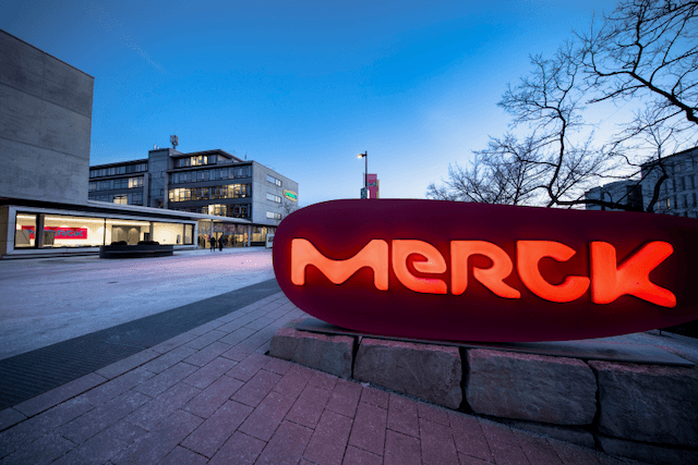 Abstract colorful ink clouds on dark background